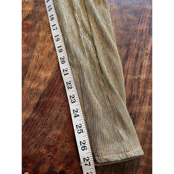 Gold Halter Plunge Metallic Jumpsuit By House Of CB London XS - Picture 16 of 16